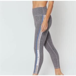 Spiritual Gangster XS Essential High Waist Legging Track Stripe Yoga Run Gym Y21
